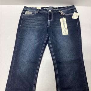 NWT Season story Dark Wash Size 17